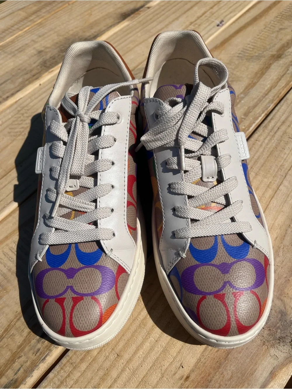Coach Multicolor Signature C Low-Top Sneakers - White Trim - Picture 5 of 5